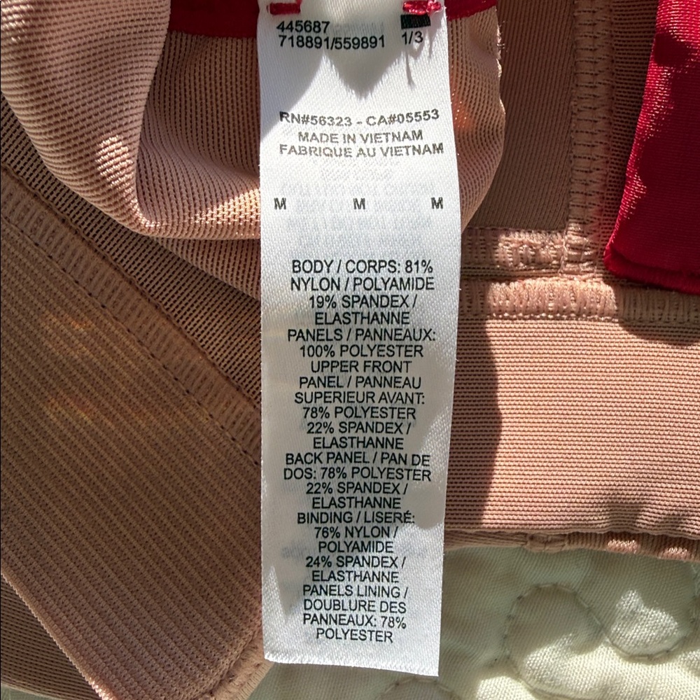 Nike Dri-FIT ADV Alpha High-Support Sports Bra Peach and Red Sports Bra Sz M - Picture 5 of 12